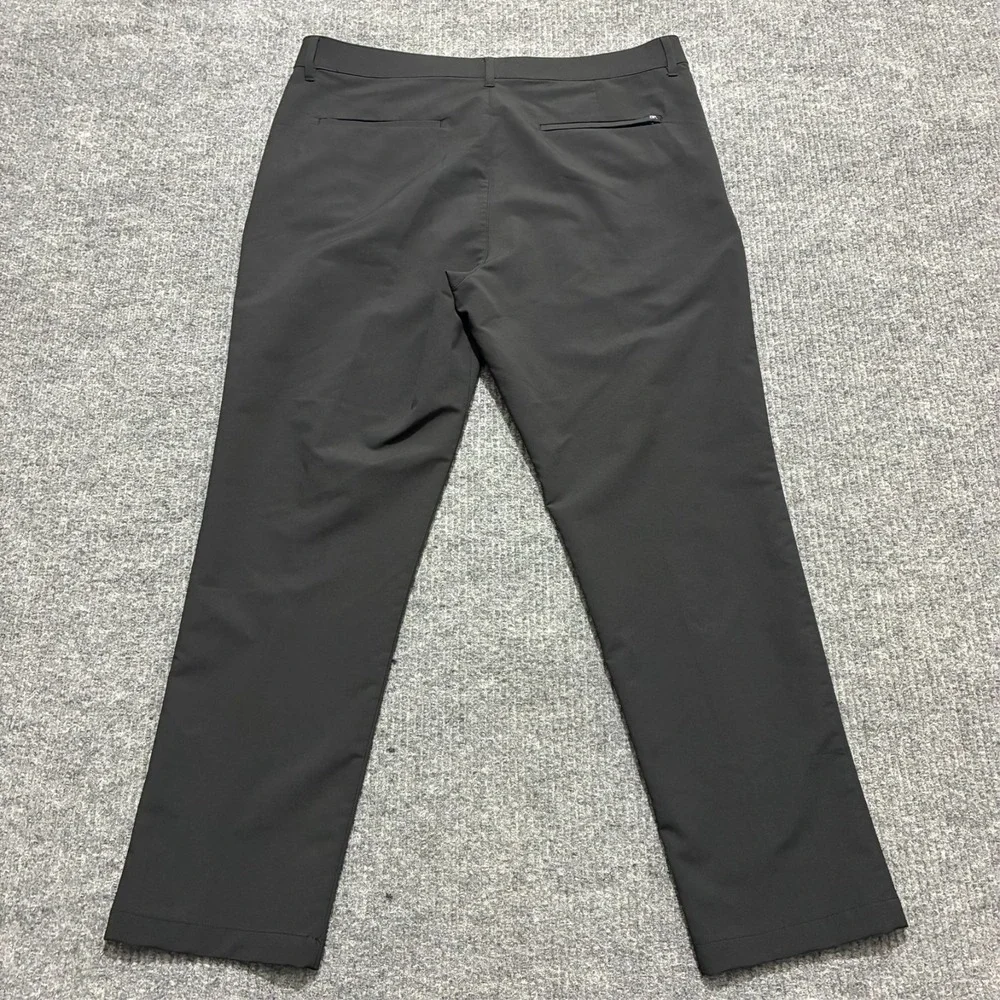 Banana Republic Mens Dress Pants Size 36x29 Black Flat Front Straight‎ Mid Rise